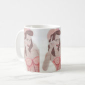 Mug Coupe de café Lady Rose Peint à la main (Devant gauche)