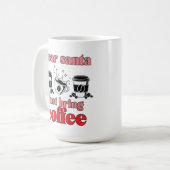 Mug Coupe de café mignonne avec des paroles de vacance (Devant gauche)