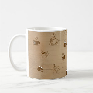 Mug Coupe de café minimaliste Motif rayé - Geo moderne
