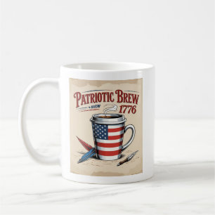 Mug Coupe de café Motif du drapeau américain - Patriot