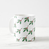 Mug Coupe de café Noël Holly Holiday (Devant gauche)