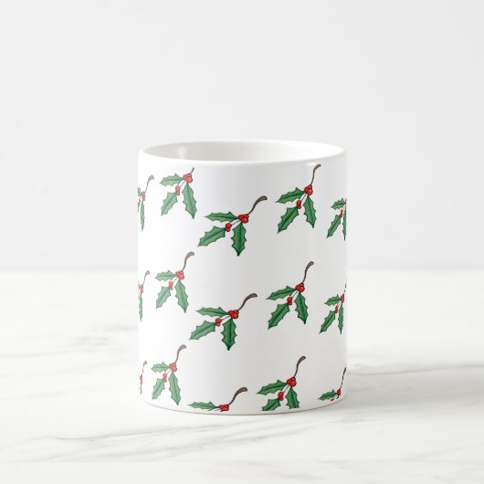 Mug Coupe de café Noël Holly Holiday (Centre)
