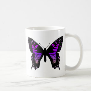 Mug Coupe de café papillon violet
