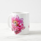 Mug Coupe de café Pink Peonies (Devant gauche)