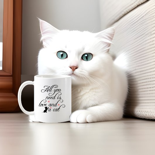 Mug Coupe de café pour une maman de chat avec une mign