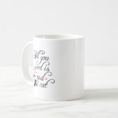 Mug Coupe de café pour une maman de chat avec une mign (Devant gauche)