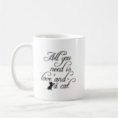 Mug Coupe de café pour une maman de chat avec une mign (Gauche)