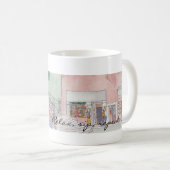 Mug Coupe de café "Relax, sip, Repeate" (Devant droit)