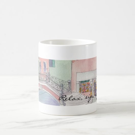 Mug Coupe de café "Relax, sip, Repeate" (Centre)