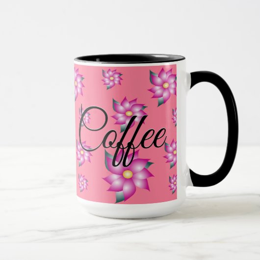 Mug Coupe de café rose (Droite)