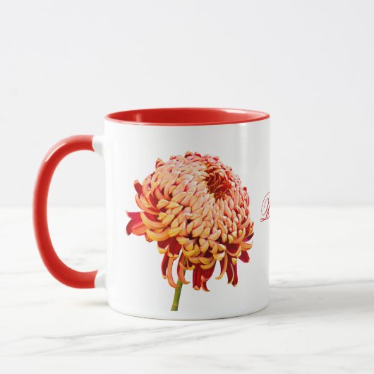 Mug Coupe de café rouge Mum Gold (Gauche)