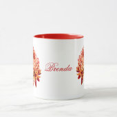 Mug Coupe de café rouge Mum Gold (Centre)
