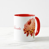 Mug Coupe de café rouge Mum Gold (Devant droit)