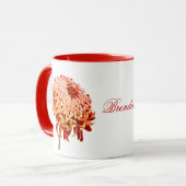 Mug Coupe de café rouge Mum Gold (Devant gauche)