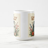 Mug Coupe de café rustique avec canettes et fleurs de (Centre)