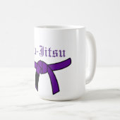 Mug Coupe de ceinture violette Jiu-Jitsu (Devant droit)