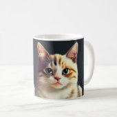 Mug Coupe de chat mignonne (Devant droit)