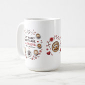 Mug Coupe de citation Amoureux des chats audacieuse (Devant gauche)