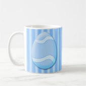 Mug Coupe de coloriage des oeufs de Pâques bleu (Gauche)