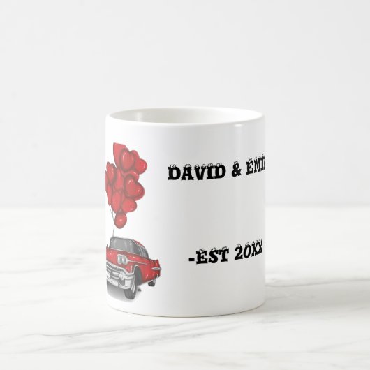 Mug Coupe de couples mariages personnalisés (Centre)