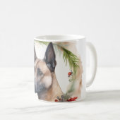 Mug Coupe de Fête de la couronne de Noël Malinoi (Devant droit)
