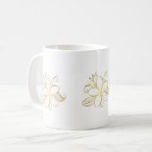 Mug Coupe de fleur dorée (Devant gauche)