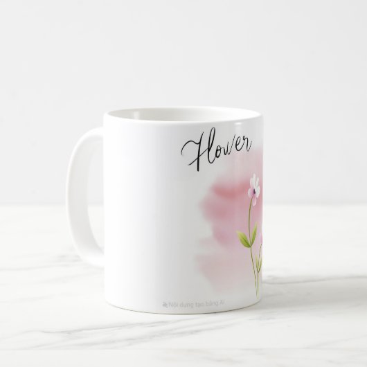 Mug Coupe de fleurs (Devant gauche)