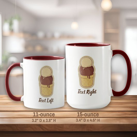 Mug Coupe de glace à deux boules