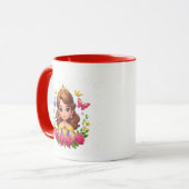 Mug Coupe de la Couronne de princesse rose (Devant gauche)