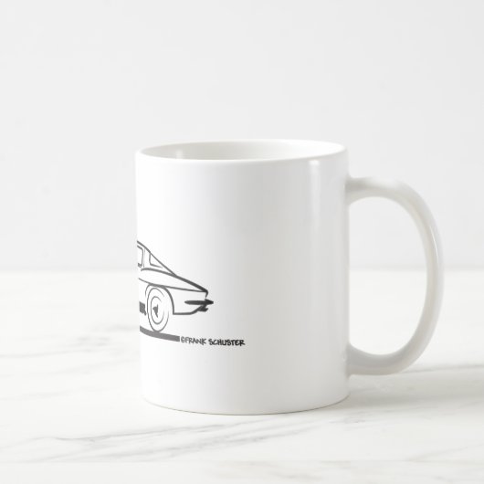 Mug Coupe de la fenêtre de la Corvette Sting Ray 1963 (Droite)