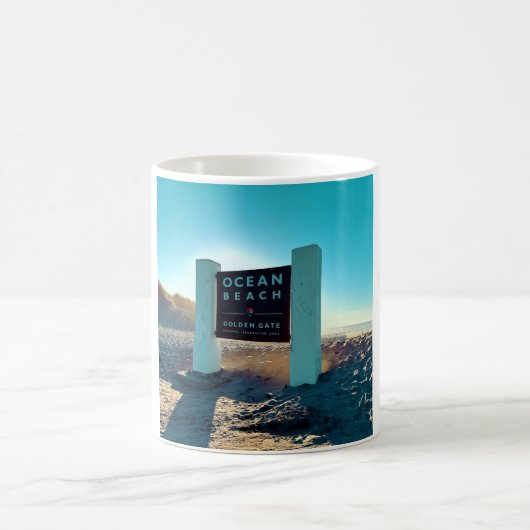 Mug Coupe de la plage océanique de San Francisco (Centre)