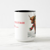 Mug Coupe de la vache Highland "Moo-ry Christmas" (Centre)