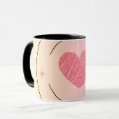 Mug Coupe de lait d'amour et de bonheur (Devant gauche)