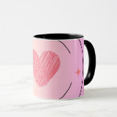 Mug Coupe de lait d'amour et de bonheur (Devant droit)