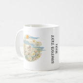 Mug Coupe de lapin avec texte personnalisé (Devant gauche)