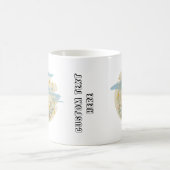 Mug Coupe de lapin avec texte personnalisé (Centre)