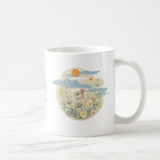 Mug Coupe de lapin avec texte personnalisé