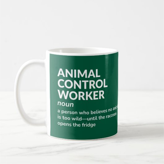 Mug Coupe de l'officier de contrôle des animaux - Défi (Gauche)