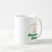 Mug Coupe de Noël de la joie avec l'or (Devant droit)
