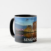 Mug Coupe de Singapour de panorama personnalisé (Devant gauche)