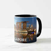 Mug Coupe de Singapour de panorama personnalisé (Devant droit)