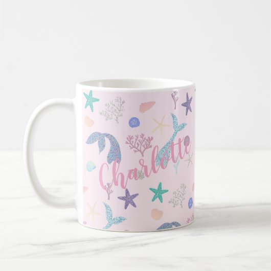 Mug Coupe de sirène personnalisée (Gauche)