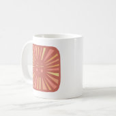 Mug Coupe de soleil brillante et soleil rose charmant (Devant gauche)