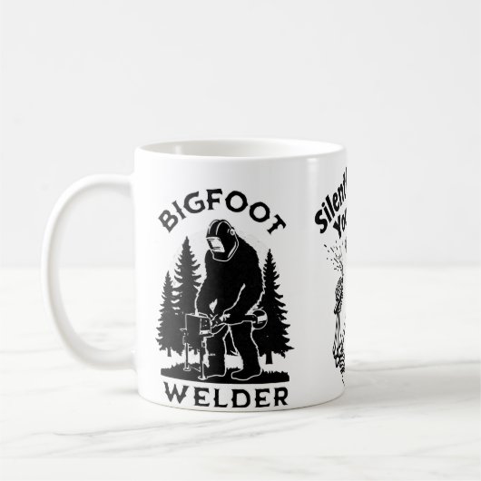 Mug Coupe de soudure Jugez silencieusement vos bouclie (Gauche)