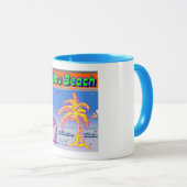Mug Coupe de surf "Malibu Beach" (Devant droit)