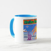 Mug Coupe de surf "Malibu Beach" (Devant gauche)