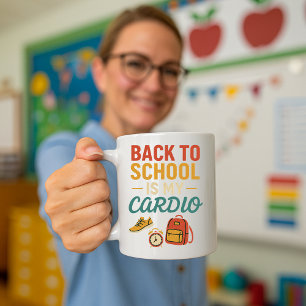 Mug Coupe d'enseignant amusante ; le retour à l'école 