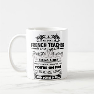 Mug Coupe des enseignants français de cadeaux amusants