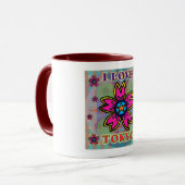 Mug Coupe des fleurs "I LOVE TOKYO" (Devant gauche)