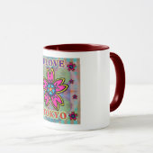 Mug Coupe des fleurs "I LOVE TOKYO" (Devant droit)